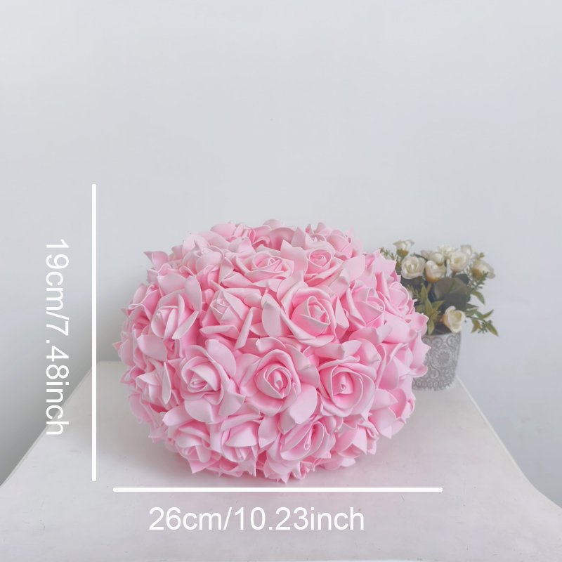 Romantic Rose Flower Lampshade, 26cmx19cm Aesthetic Floral Table Lamp Shade Replacement, Cottagecore & Coquette Room Decor (Lampshade Only)